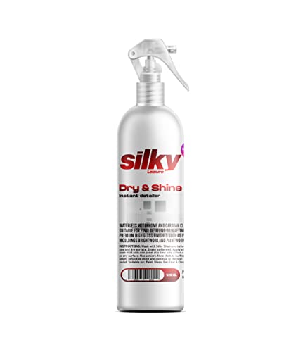 BITS4REASONS - NEW FORMULA SILKY CLEANER - MOTORHOME AND CARAVAN DRY PRO PLUS - POLISH & VALET - DRY & SHINE - WATERLESS CLEANER AND DETAILER 500ML