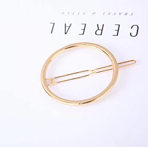 Geometrische Haarspangen Runde geometrische Haarnadeln 4 Stücke Legierung Pferdeschwanz Halter Kopfschmuck Kopfbedeckungen Haarnadeln für Für Mädchen und Frauen