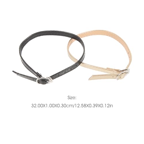 Image of 2 Pairs High Heels Strappy Shoes High Heel Accessory Leather Straps Sandal Bands High Heels Belts Shoes Pumps Bungee Imitation Leather Shoe Clip Miss Dual Purpose