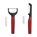 KitchenAid Universal Y and Euro Peeler Set, 2 Piece, Empire Red