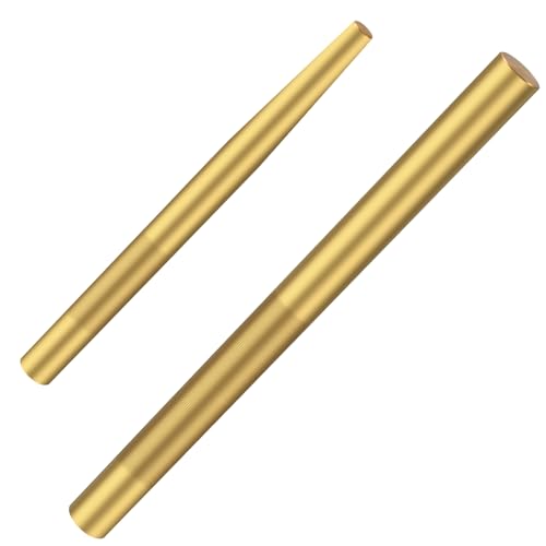 EVRBUL Brass Drift Pin Punch Set Hand Tool Punches 3/8in to 5/8in 3/4in Mechanics Non-Marring Chisel Punches for Vehicles and Home use