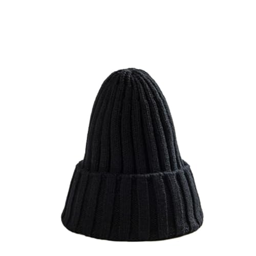 Bonnet tendance Kpop noir pour femme : le chapeau chaud et doux indispensable