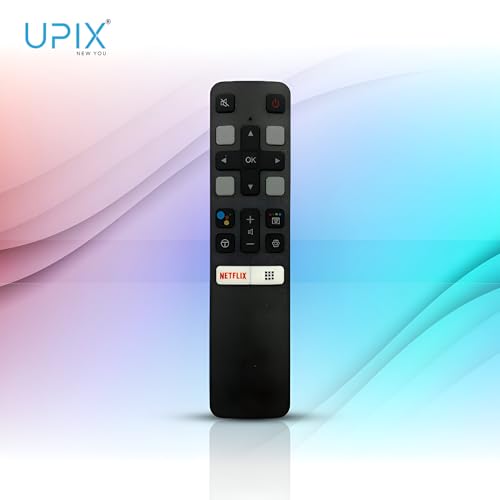 Image of Upix Compatible TCL Smart TV LCD /LED Remote No. 1290 | RC802V FMR1 | with Voice | Netflix Function | Exactly Same Remote Will Only Work | Pairing is Required