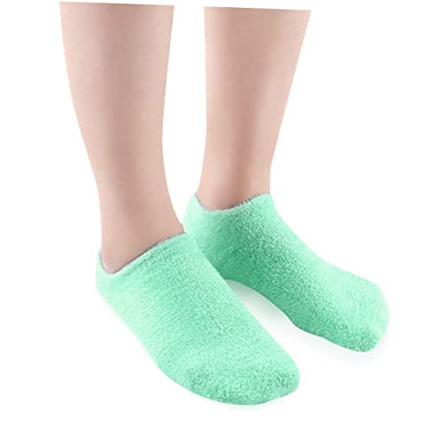 minkissy 3 Pairs Cracked Heels Guard Heel Repair Socks Dead Skin Socks Gel Socks for Moisturising Feet Spa Feet Sleeves Footcare Socks Anti Callus Socks Moisturizing Women's Socks - Image 4