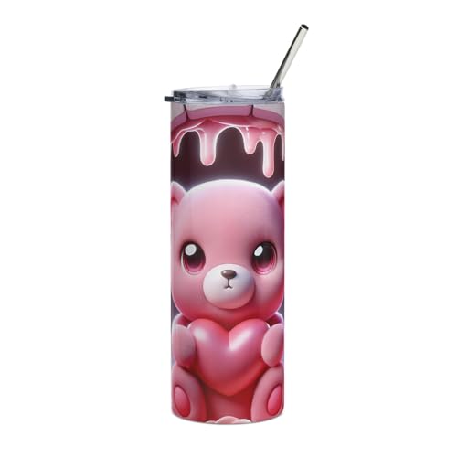 Mug isotherme ours 3D cadeau de Saint-Valentin romantique