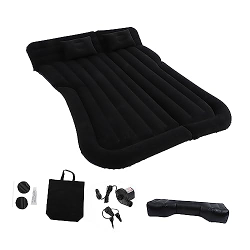 Toddmomy 1 Juego Colchón de Aire colchón Hinchable colchón Inflable Cama de Coche Inflable Tumbona Inflable Estera Inflable al Aire Libre colchoneta Inflable de polivinilo Black