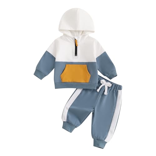 Himllauen Completi Felpa Bambini Neonati Vestiti Felpa con Cappuccio + Pantaloni Due pezzi Vestiti Neonato Set 0-3 anni...