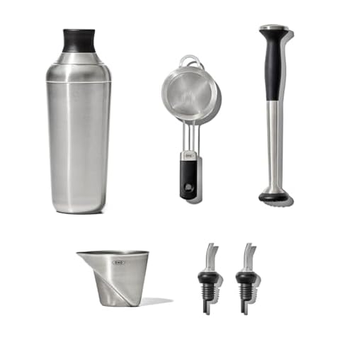 OXO Steel 6-Piece Cocktail Barware Set Cover