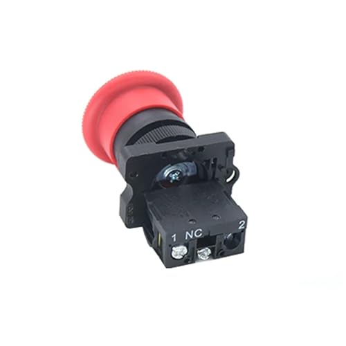 Interruptor de botón de parada de cabeza de hongo de 22mm 10A XB2-ES542 4