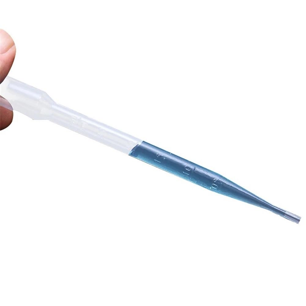 100~1000 pezzi da 5 ml di pipetta di plastica monouso con contagocce trasparente for esperimenti(1000pcs)