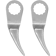 Air Windshield Remover Blades 52mm Bent Curved Blade Pneumatic Scraper Auto Glass Adhesive Cut-Out Knife for Cutting Car Doors Window Sealant Windshield Windscreen Weatherstripping Glue 2 Packs