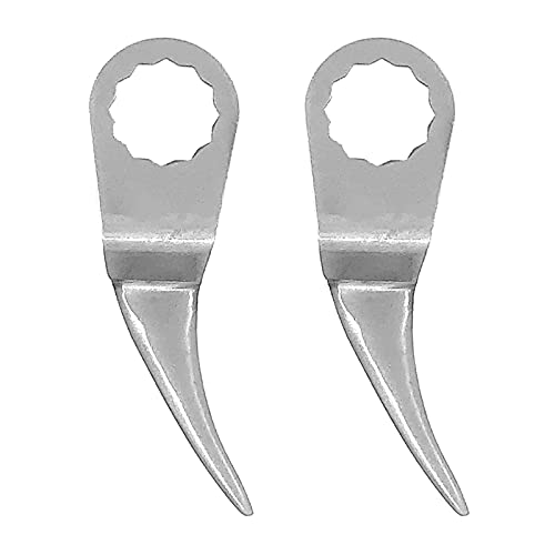 Air Windshield Remover Blades 52mm Bent Curved Blade Pneumatic Scraper Auto Glass Adhesive Cut-Out Knife for Cutting Car Doors Window Sealant Windshield Windscreen Weatherstripping Glue 2 Packs