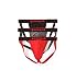 Papi Men's 3-Pack Cotton Stretch Jock Strap, Red/Grey/Black, X-Large
