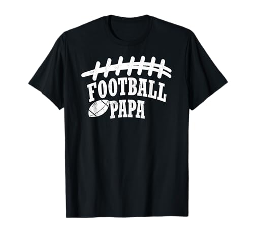 Football Papa Funny Football Grandpa Grandfather Gift Idea T-Shirt