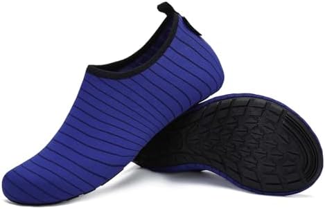 SAGUARO Chaussures Aquatiques Homme Chaussures d'eau Femme Chaussure de Plage Séchage Rapide Chaussures Plongée pour Mer Nautiques Baignade Riviere Bleu Marine GR. 40/41 EU