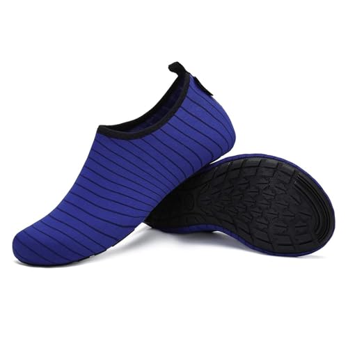SAGUARO Chaussures Aquatiques Homme Chaussures d'eau Femme Chaussure de Plage Séchage Rapide Chaussures Plongée pour Mer Nautiques Baignade Riviere Bleu Marine GR. 40/41 EU