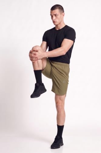 Image of Reebok Men's Polyester Blend Training Shorts - Durable Breathable Gym Shorts for Men | Sports Shorts for Men | Workout Fitness Shorts - Non-Restrictive with Pockets