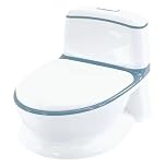 Venture Pote Pals (Blue) Interactive Potty Training Toilet - Award Winning Toilet Potty with Lights & Sounds, Removable Inner Tray, Multiple Lids, Wipe Storage & Anti-Slip Feet, Potty Toilet for Kids
