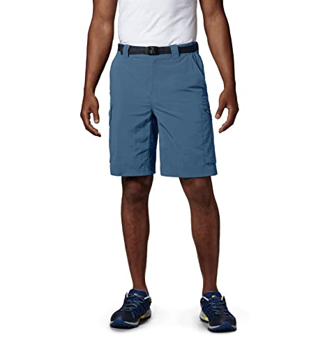 Image of Columbia Men's Regular Fit Shorts (AM4723 Cypress Heather Camo Print 40)