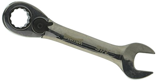 Williams 1214RCS 7/16 Stubby Reversible Ratcheting Combination Wrench, 12 Point