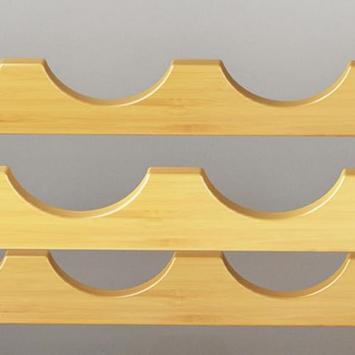 Botellero para gabinete interior, Botelleros para encimera - Portavinos de madera para 20 botellas para gabinete,Estante para vino, soporte apilable para vino de 4 niveles que ahorra espacio para alma - imagen 8