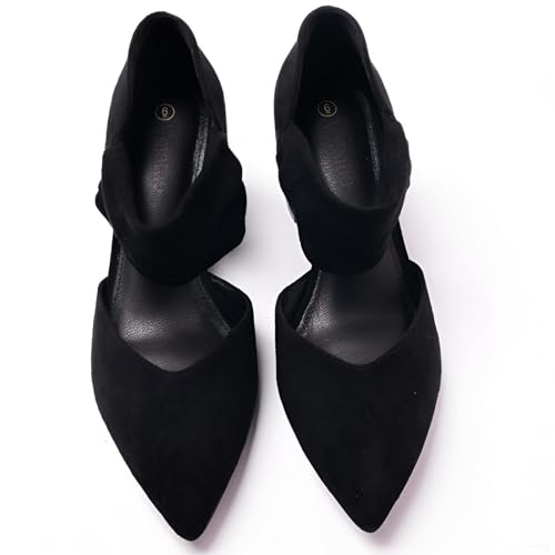 Women's Comfortable Mid High Heel Dress Shoes for Party & Evening,Stable and Supportive2