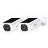ANRAN 2K Solar Security Camera Wireless Outdoor, Forever Power with Built-in Solar Panel, WiFi Home Security Cameras, 2-Way Audio, PIR Detection, Color Night Vision, Works with Alexa, C3 2-Cam Pack