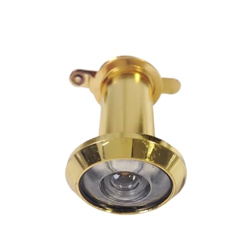 Mirilla para puerta ángulo amplio de 220 grados con cubierta de privacidad, lente de vidrio óptico (Color: dorado, tamaño: 40-65MM_16MM) miniatura 1