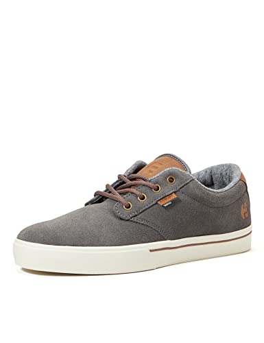 Etnies Men's Jameson 2 Skate Shoe, Grey/Brown, 7