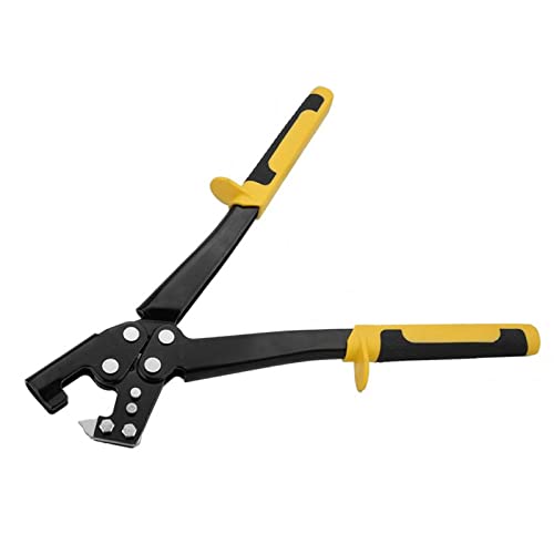 hokojix Compact Steel Crimper Light Steel Keel Fixed Punching Pliers Handle Crimper for Decoration Ceiling 31cm/8.3in