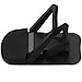 DGZZI 2PSC Portable Laptop Cooling Stand Adjustable Height Small Invisible Cooling Sticky Bracket Folding Storage Booster Stand Laptop Keyboard Foot Pad Support Stand Black