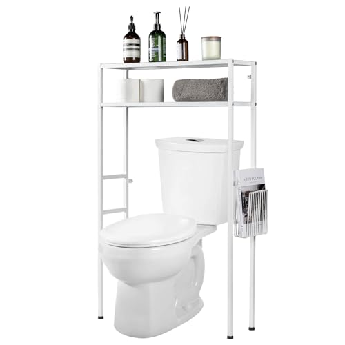 MyGift Over The Toilet Storage, 2-Tier Over Toilet Bathroom Organizer