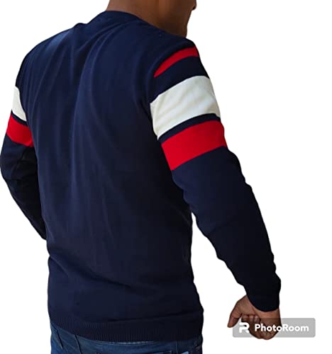 Image of Men's Plain Solid Full Sleeve Slim Fit Cotton T-Shirt -Multicolor