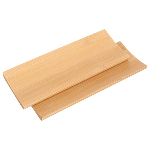 Bandeja para sushi japonesa de bambú Garneck x2 miniatura 1