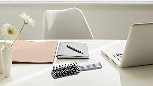 Dukal Hairbrush Pack Of 12 Gray Plastic Brushes 8 Inch For Healthy Hair Maintenance Gentle Brushing And Proper Hair Care Convenient And Comfortable Plastic Bristles Rounded Hairbrushes #TOP4
