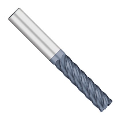 Kodiak Cutting Tools KODIAK148960 USA Made High Performance Solid Carbide End Mill, 40 Degree, 6 Flute, 5/8