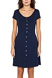 Leicht ausgestellt edc by ESPRIT Damen 049CC1E011 Kleid, 400/NAVY, XS