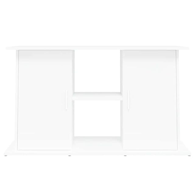 Foto 5 de 7 de vidaXL Soporte para Acuario Madera de ingeniería Blanco 101x41x58 cm
