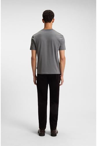 Boss Para Hombre. 50554615 Camiseta Lupo Gris (L), Casual, AlgodóN, Manga Corta - 4