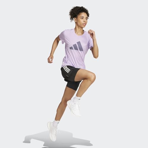 Image of adidas Women's Polyester Geometric Regular Fit T-Shirt