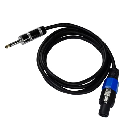 HQRP 6ft Speakon to 1/4-inch (6.35mm) TS Cable Compatible with Hartke AK115 AK410 Bass Guitar