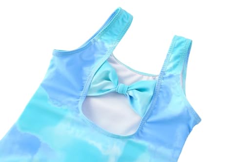 Image of Toddler Swimsuit Girl One Piece Rash Guard Tankini Bathing Suit Little Girls Sleeveless Quick Dry Swimwear 4-8 Years