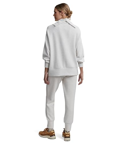 Image of Varley Priya Longline Sweat Ivory Marl XS