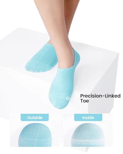 Image of IDEGG No Show Socks Women 10 Pairs Low Cut Anti-Slid Novelty Athletic Casual Invisible Liner Socks