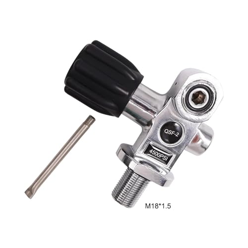 Valve de bouteille de plongée M18 robustesse DIN Yoke