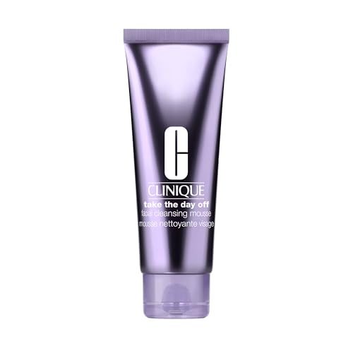 Clinique Take The Day Off Facial Cleansing Mousse con acido ialuronico e glicerina | Rimuove makeup, filtri solari e inquinamento, 125 ml