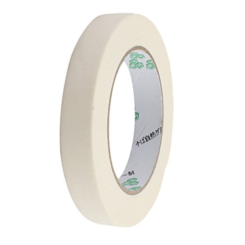 Aexit Adhesive Paper Labels & Labeling Equipment Painting Writing Tape White 1.8cm x Industrial Labeling Tape 50M Length