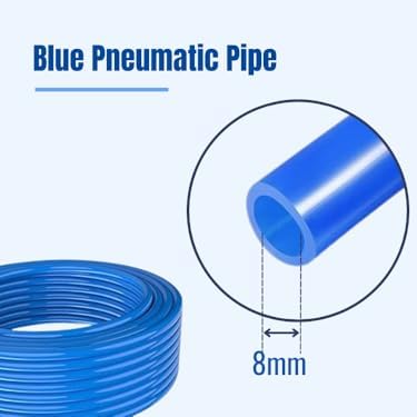 SYLIX 8MM Pneumatic Tubing PU Hose Tube Pipe Polyurethane Tube for Air Compressor Fitting, Fluid Transfer, or Industrial Use (25 METER) - Image 4 thumbnail