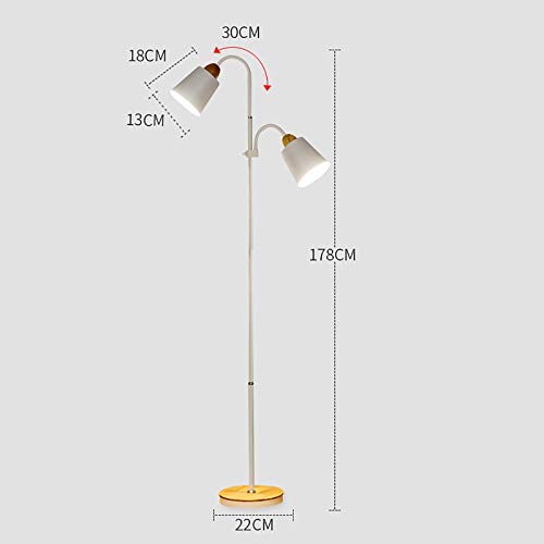 Lámpara de pie de cabeza múltiple con iluminación ajustable 4