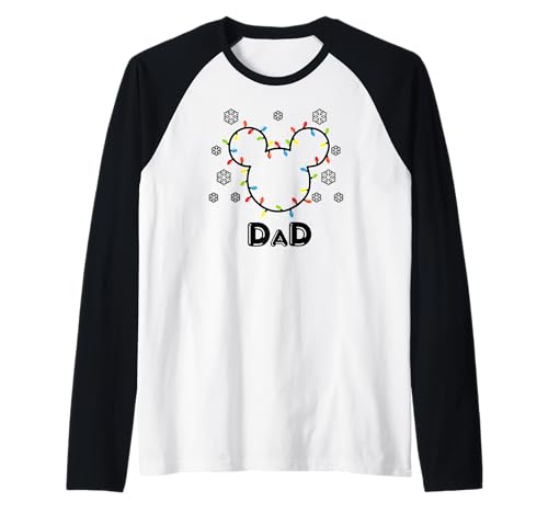 T-shirt Disney Mouse Dad raglan idéal pour les sorties en famille au parc